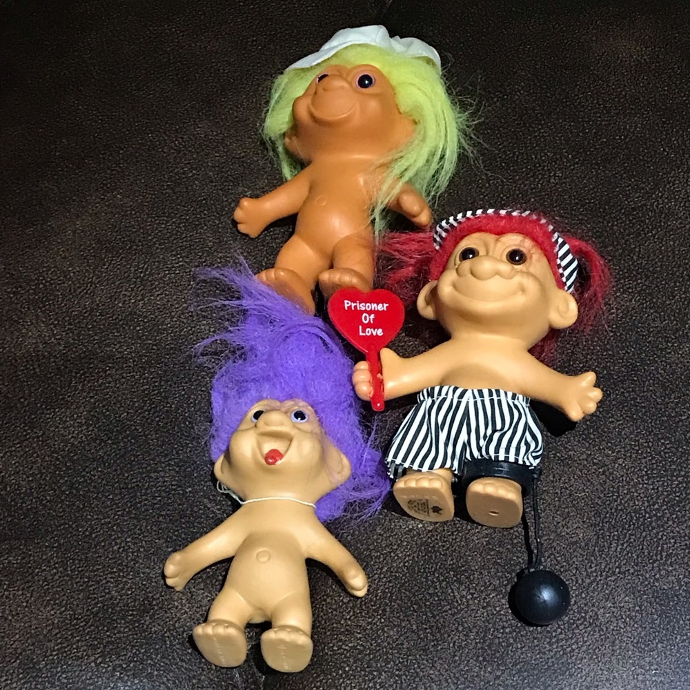 Trolls dolls. Three available